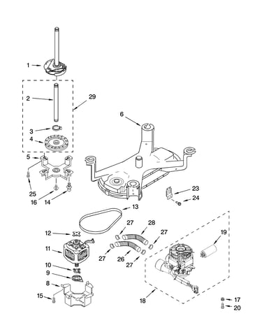 Brake, motor and pump parts