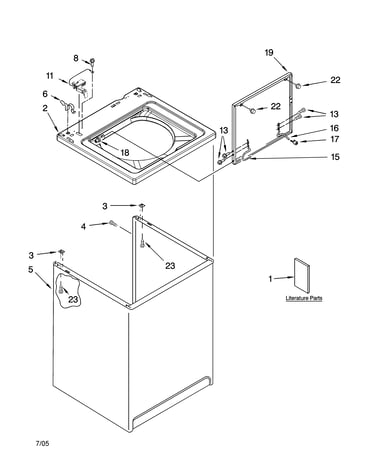 Top and cabinet parts