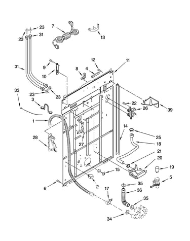 Rear panel parts