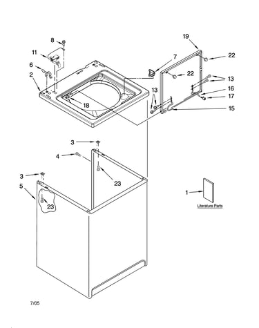 Top and cabinet parts