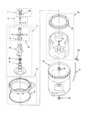 Agitator, basket and tub parts