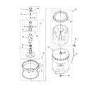 Kenmore 11026432501 agitator, basket and tub parts diagram