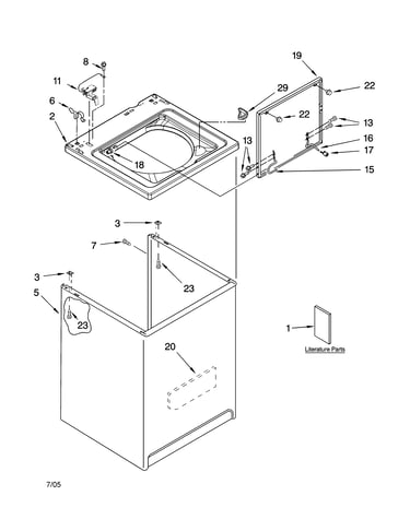 Top and cabinet parts