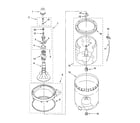 Kenmore 11026742501 agitator, basket and tub parts diagram