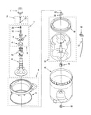 Agitator, basket and tub parts