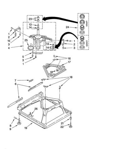 Machine base parts