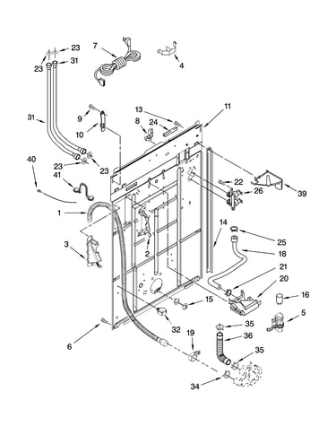 Rear panel parts