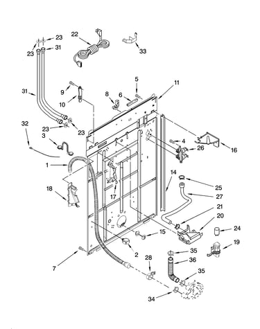 Rear panel parts