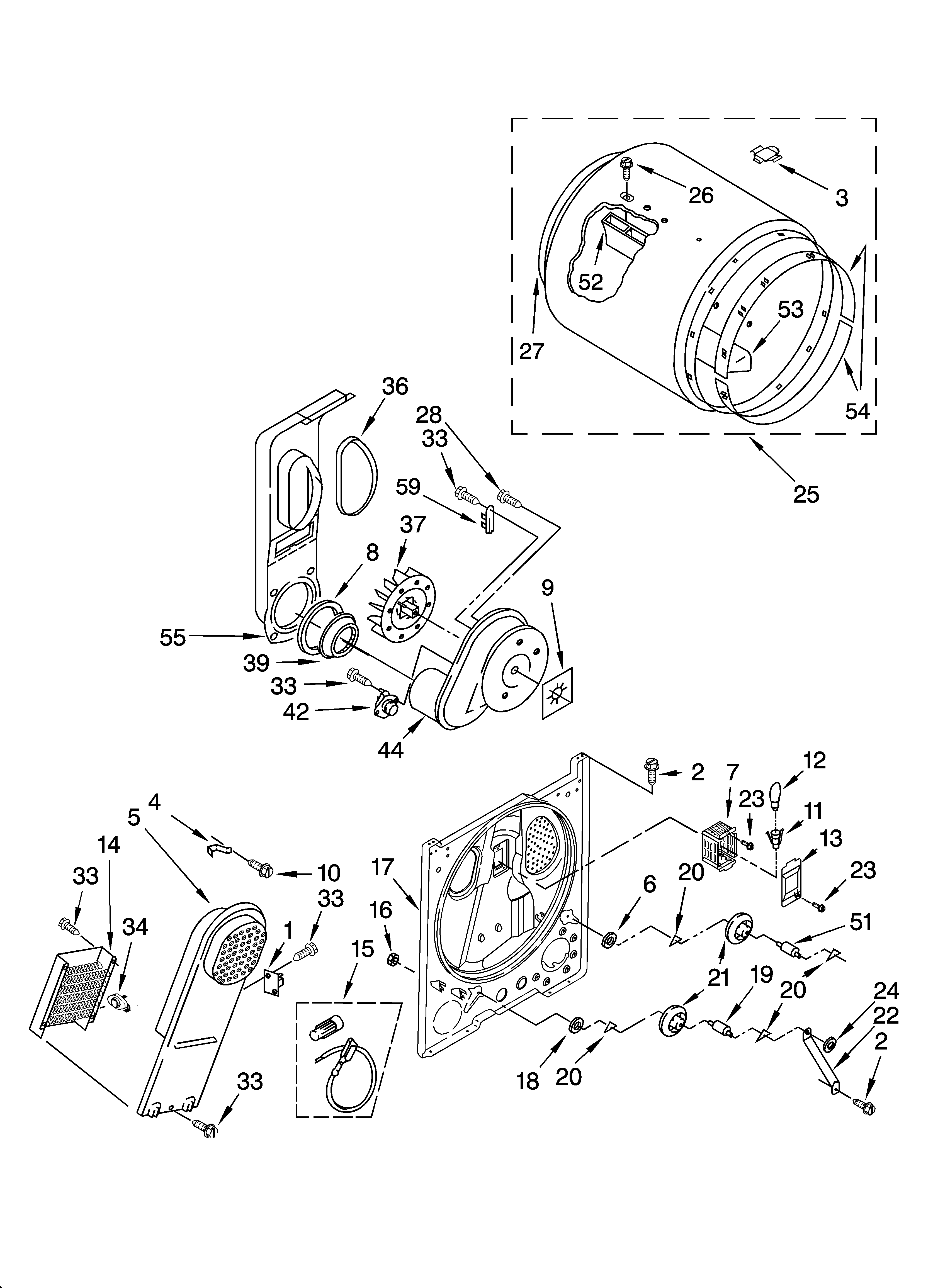 Bulkhead parts, optional parts (not included)