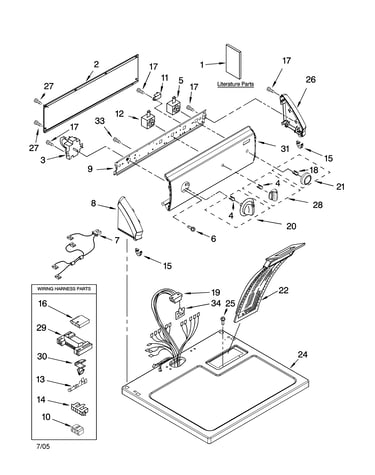 Top and console parts
