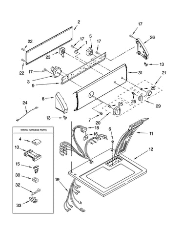 Top and console parts