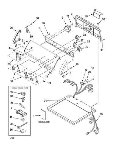 Top and console parts