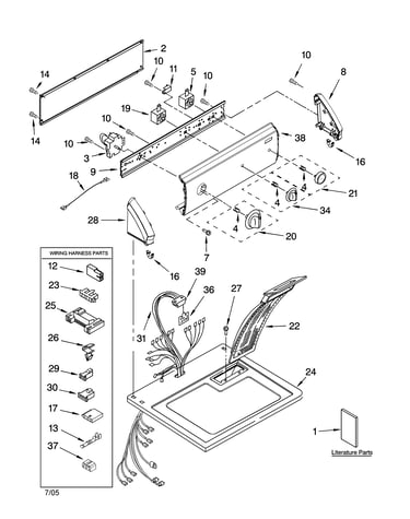 Top and console parts
