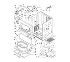 Kenmore Elite 11075064500 cabinet parts diagram