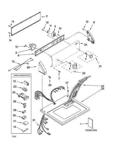 Top and console parts