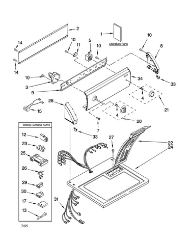 Top and console parts