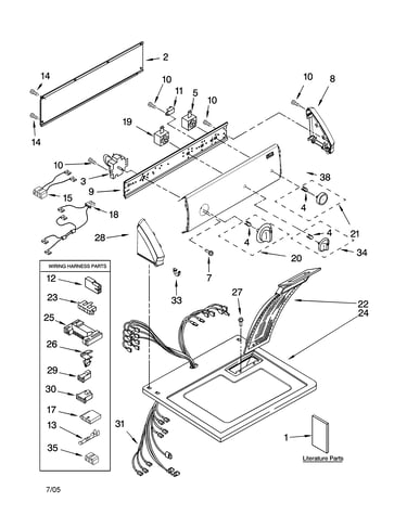 Top and console parts