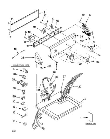 Top and console parts