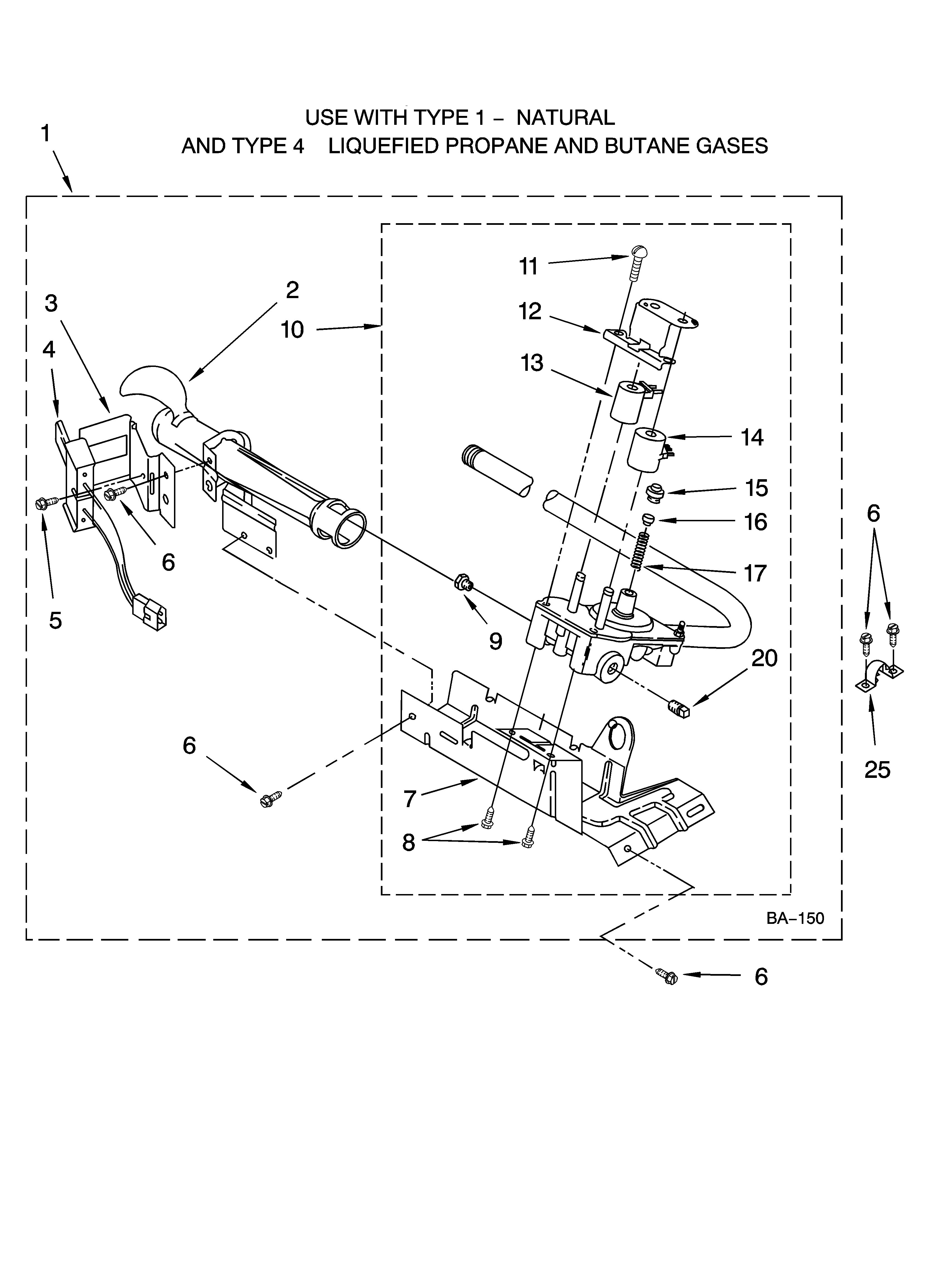 8318272 burner assembly, optional parts (not included)