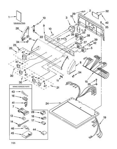 Top and console parts