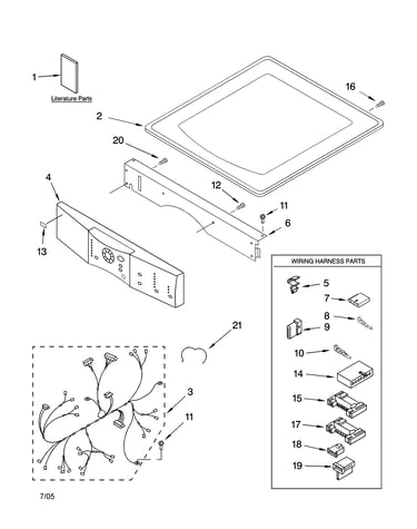 Top and console parts