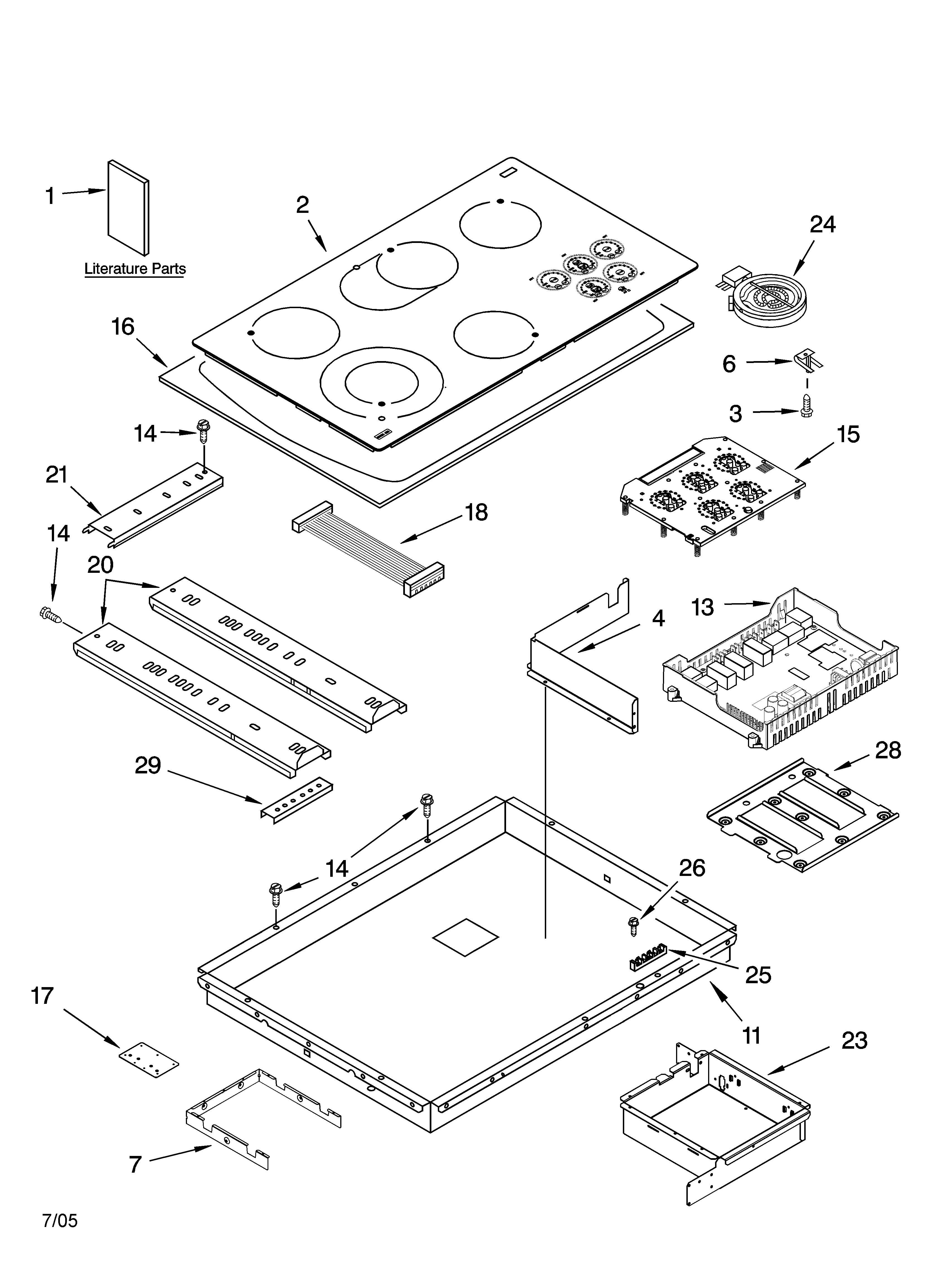 COOKTOP PARTS, OPTIONAL PARTS