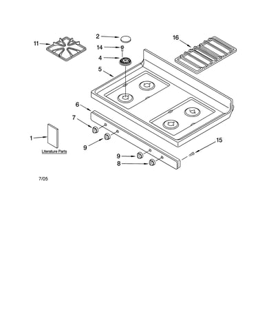 Cooktop parts
