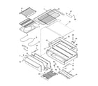 Kenmore 66575273500 bake drawer & broiler parts diagram