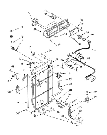 Control and rear panel parts