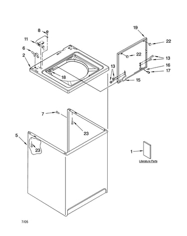 Top and cabinet parts