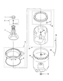 Agitator, basket and tub parts