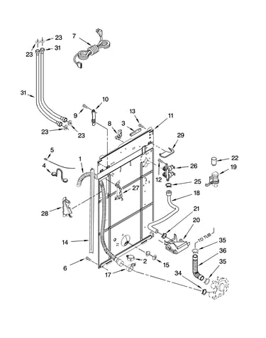 Rear panel parts