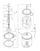Agitator, basket and tub parts