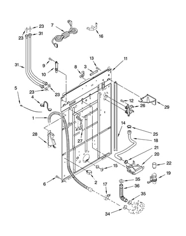 Rear panel parts