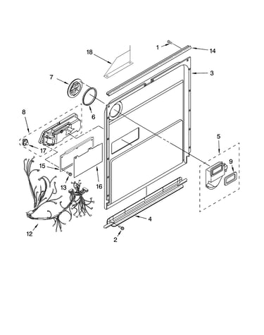 Door and latch parts