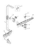 Upper wash and rinse parts