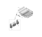 Kenmore Elite 66516052402 lower rack parts, optional parts (not included) diagram