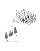 Lower rack parts, optional parts (not included)