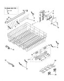 Upper rack and track parts