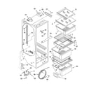 Kenmore 10655544401 refrigerator liner parts diagram