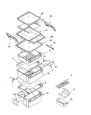 Refrigerator shelf parts