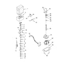 Kenmore Elite 10655606400 motor and ice container parts diagram