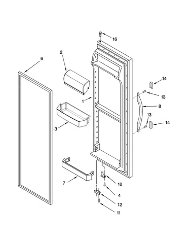 Refrigerator door parts