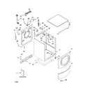 Kenmore Elite 11045089401 top and cabinet parts diagram