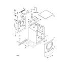 Kenmore Elite 11045962401 top and cabinet parts diagram