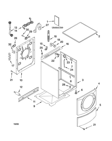 Top and cabinet parts