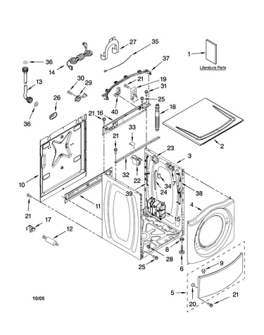 Top and cabinet parts