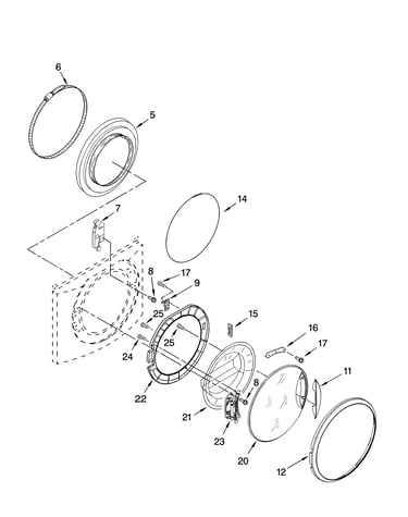 Door and latch parts