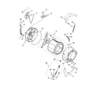 Kenmore 11046472500 tub and basket parts, optional parts (not included) diagram