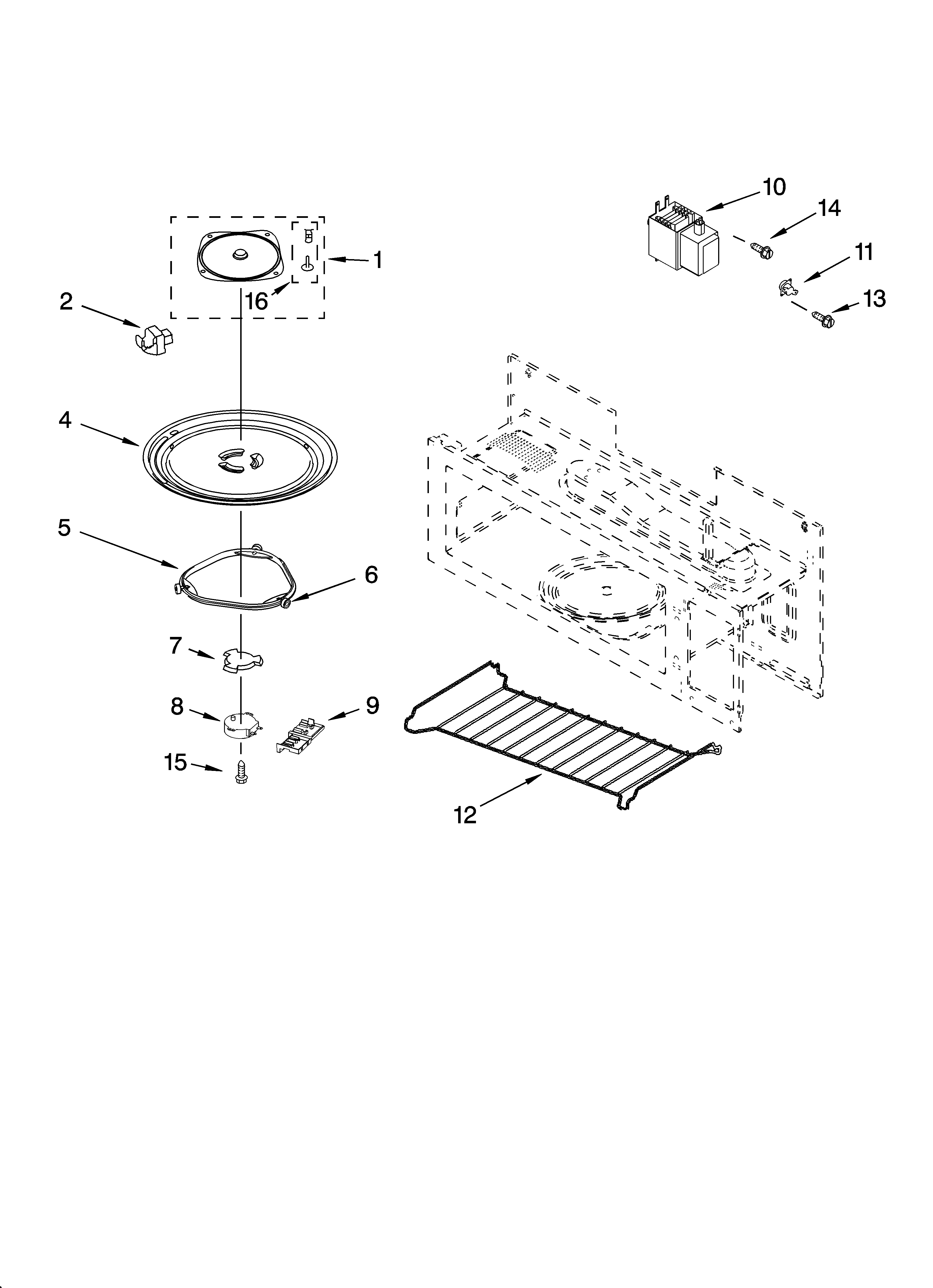 MAGNETRON AND TURNTABLE PARTS